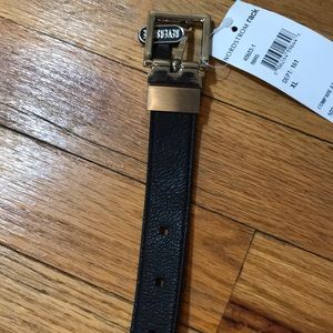 Black/brown reversible belt